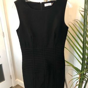 Black fitting Calvin Klein dress